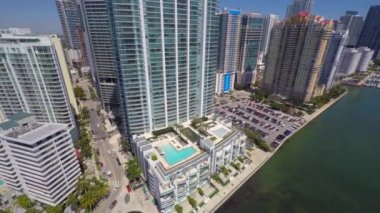 Hava dron video Brickell Miami