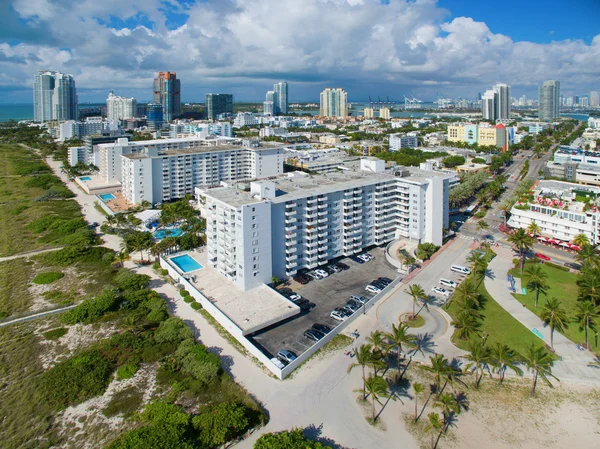 Letecký snímek z Miami Beach — Stock fotografie