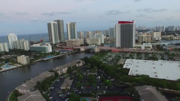 Vídeo aéreo Hallandale Beach FL — Vídeo de Stock