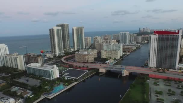 Vídeo aéreo Hallandale Beach FL — Vídeo de stock