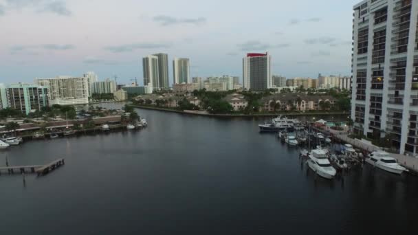 Aerial video Hallandale Beach FL — Stock Video