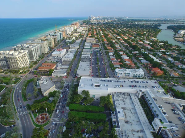 Luchtfoto van het Surfside Miami Beach — Stockfoto