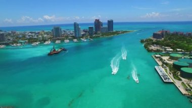 Havadan görüntüleri Miami Beach