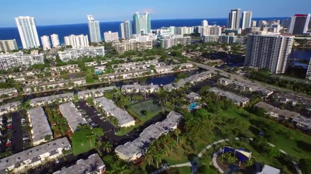 Vídeo aéreo de Hallandale Florida — Vídeo de Stock