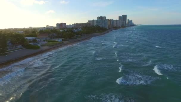 Antenn video Golden Beach Miami — Stockvideo