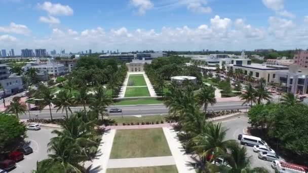Повітряні відео Флорида Майамі-Біч — стокове відео
