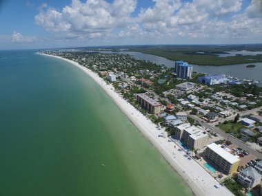 Aerial Fort Myers Beach FL clipart