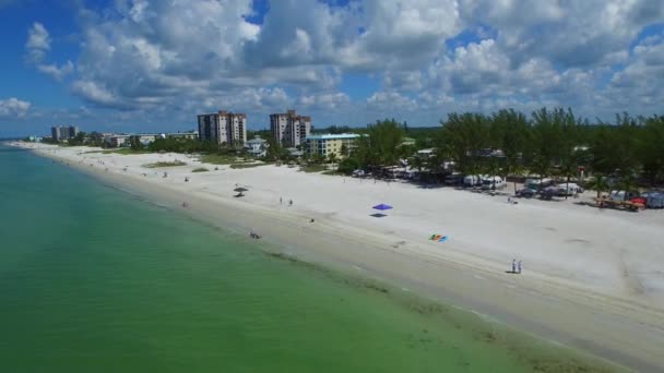 Fort Myers Beach aerial video — Stock Video