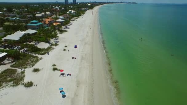 Fort myers beach letecké video — Stock video