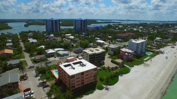 Fort myers beach luchtfoto video — Stockvideo