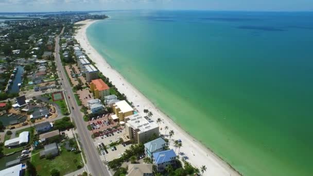 Fort myers beach antenn video — Stockvideo