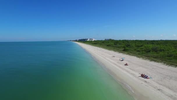 Aerial video Barefoot Beach FL and luxury homes — Stock Video