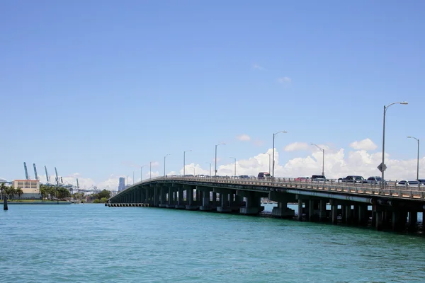 MacArthur Causeway Miami Beach — Stok fotoğraf