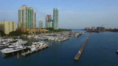 Hava video Miami Beach Marina köprü