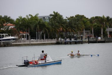 Miami Beach takım eylem kürek