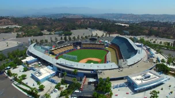 Dodgers Stadium i Los Angeles — Stockvideo