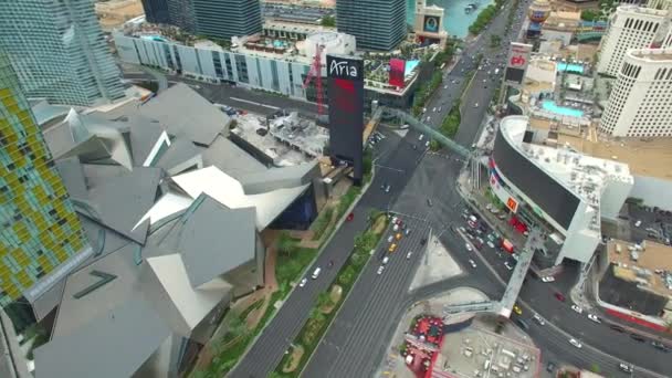 Luchtfoto video Las Vegas — Stockvideo