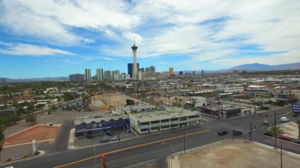 Luchtfoto video van Las Vegas Nv — Stockvideo