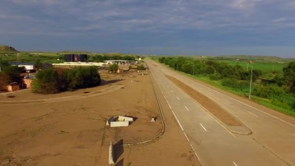 Luchtfoto video historische Route 66 — Stockvideo