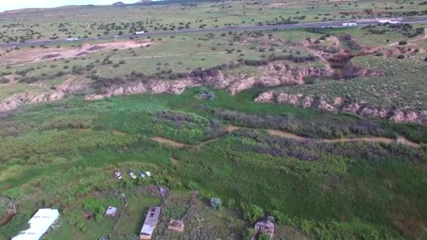 Vídeo aéreo de Laguna Nuevo México — Vídeo de stock