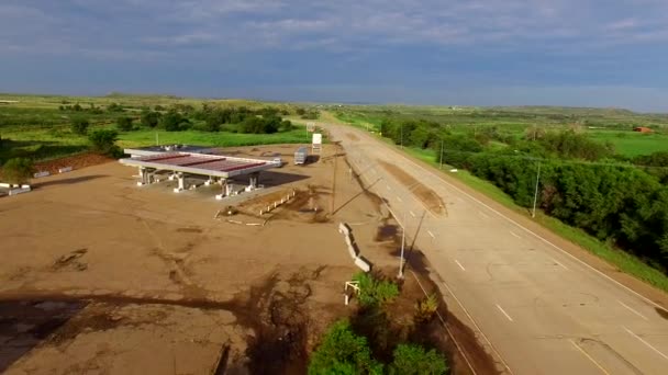 Luchtfoto video van Route 66 — Stockvideo