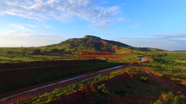 Vídeo aéreo Paisagem montesa — Vídeo de Stock