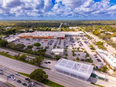 Miami, FL, USA - October 7, 2025: Aerial photo Target retail store in Pinecrest Kendall Miami Florida
