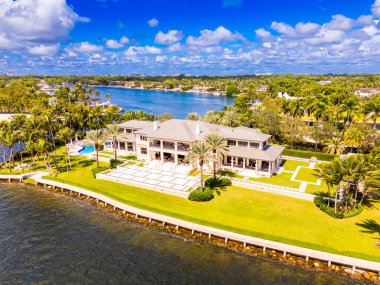 Miami, FL, USA - October 7, 2025: luxury mansions Miami Coral Gables Estates