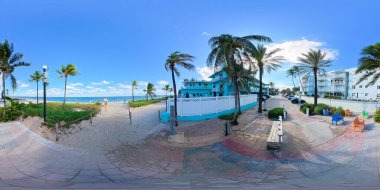 Deniz kıyısındaki Lauderdale 'e halka açık sahil girişi. 2025 'te 360 VE eşkenar dörtgen fotoğraf