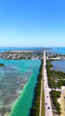 6K dikey statik klip Florida Keys. Islamorada 2025 Görünümü