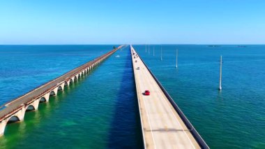 6k havacılık kurulum klibi Florida Keys Yedi Mil Köprüsü 2025