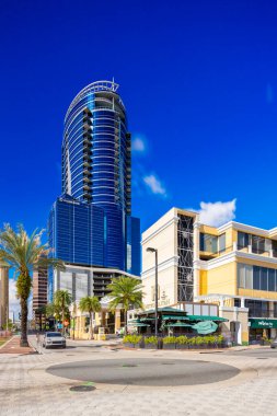 Orlando, FL, ABD - 23 Ocak 2026 Ocean Bank Tower Orlando Florida şehir merkezi