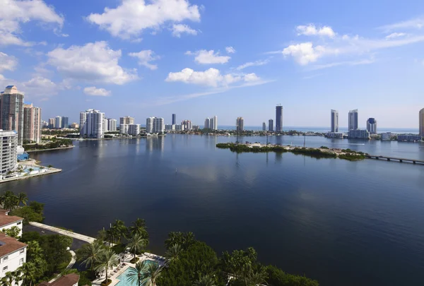 Sunny Isles Beach havadan görünümü — Stok fotoğraf