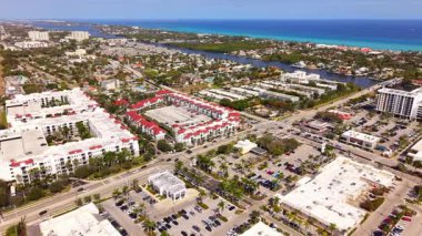 Boynton Sahili Florida iş bölgesi kıyı ve okyanus manzaralı