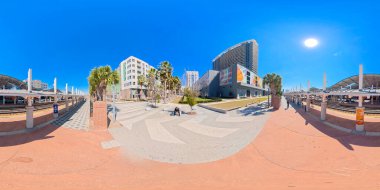 Orlando, FL, ABD - 25 Şubat 2026: LYNX Central otobüs durağı Orlando şehir merkezi. 360 eşkenar dörtgen fotoğraf