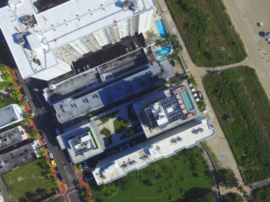 Bir şantiye görünümünün üst