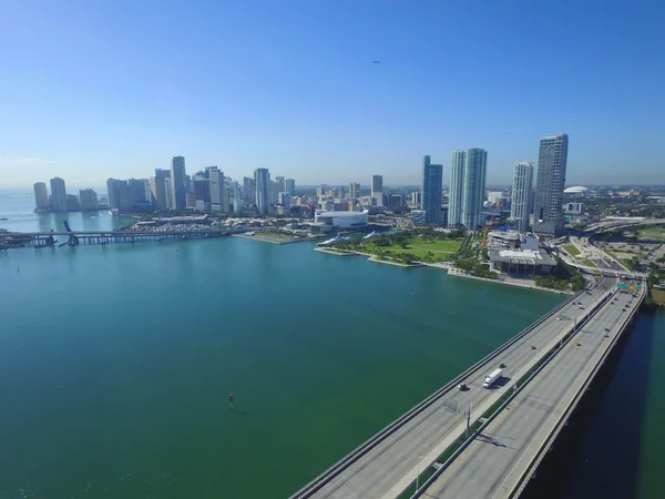 Aerial image Downtown Miami — Stock Photo, Image