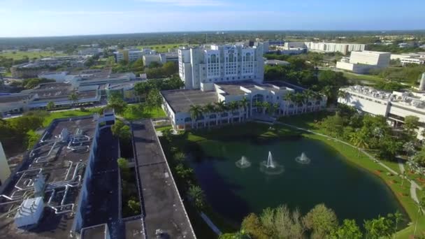 Luchtfoto video Florida International University — Stockvideo