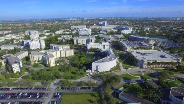 Luchtfoto video Florida International University — Stockvideo