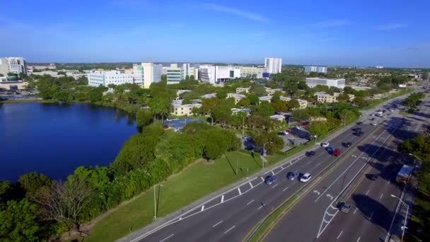 Vídeo aéreo Universidad Internacional de Florida — Vídeo de stock