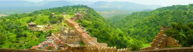 Kumbhalgarh Fort duvar hava panorama