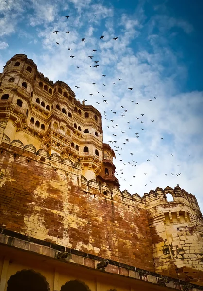 Mehrangarh Fort remparts verticaux — Photo