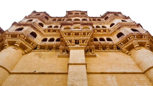 Under Mehrangarh Fort balconies — Stock Photo, Image