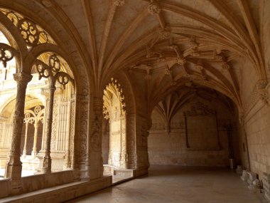 Jeronimos Monastery Cloister arcade köşe