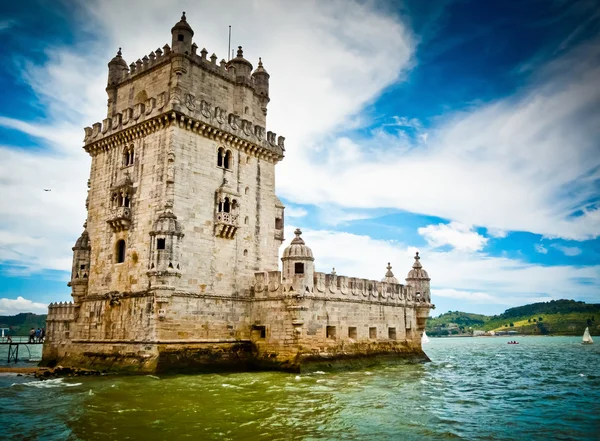 Belem Tower and Tagus river — Stock Photo, Image