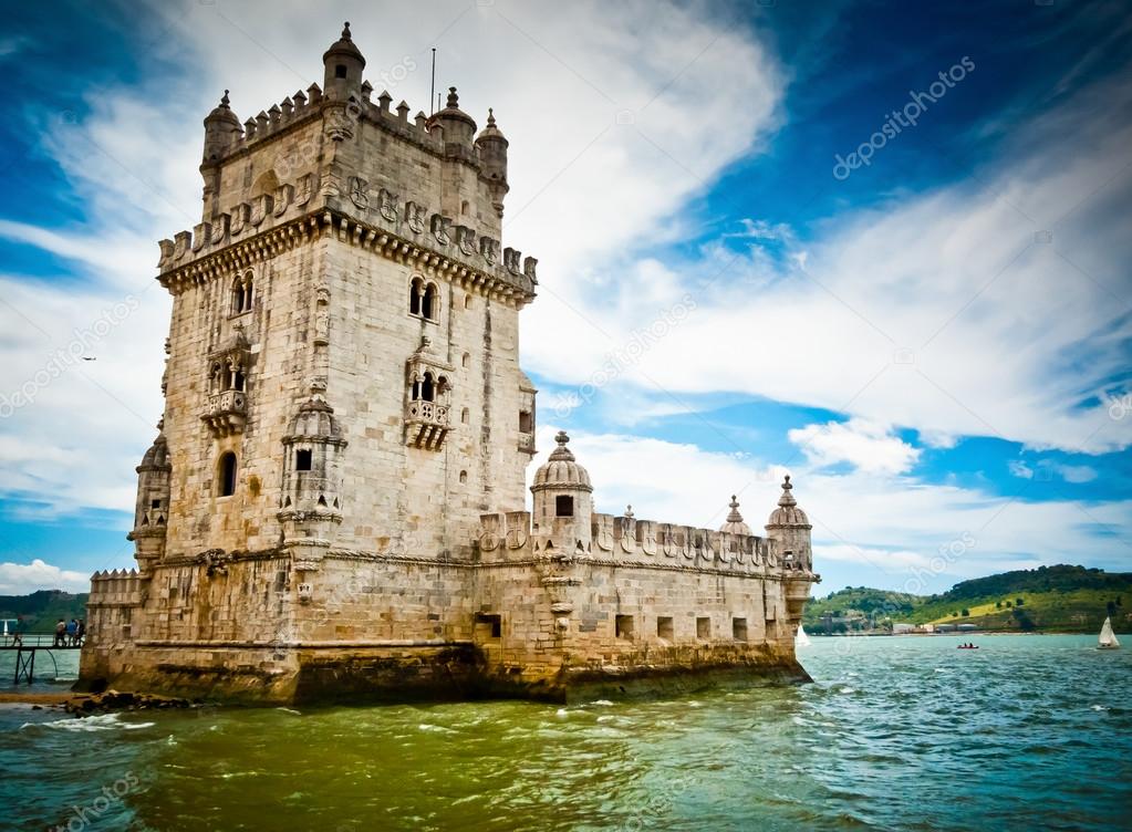 Belem Tower and Tagus river