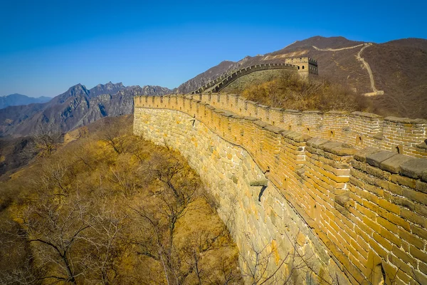 Wielki Mur po stronie — Zdjęcie stockowe