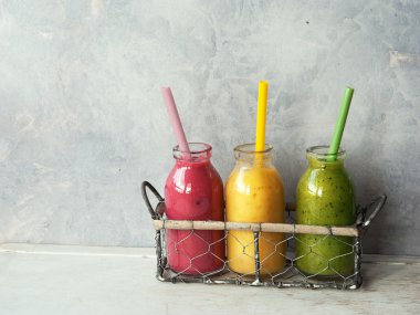 Taze karıştırılmış smoothies