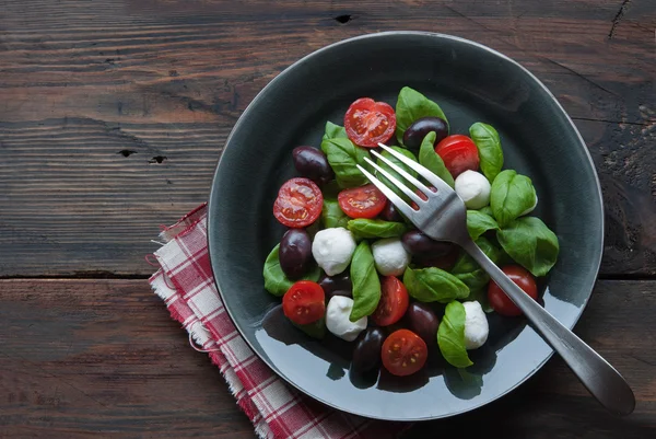 Italian Salad with Mozzarella — Stock Photo, Image