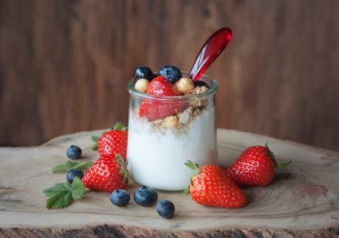 Sağlıklı berryyogurt Kahvaltı